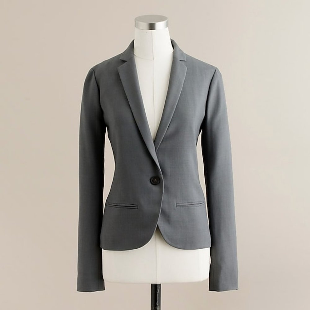 J.Crew Drapey Wool Mackenzie Blazer 24077   NWT 2P